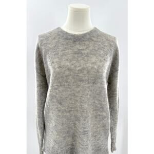 & Other Stories Gray Mohair Wool Sweater Knit Pullover Cozycore